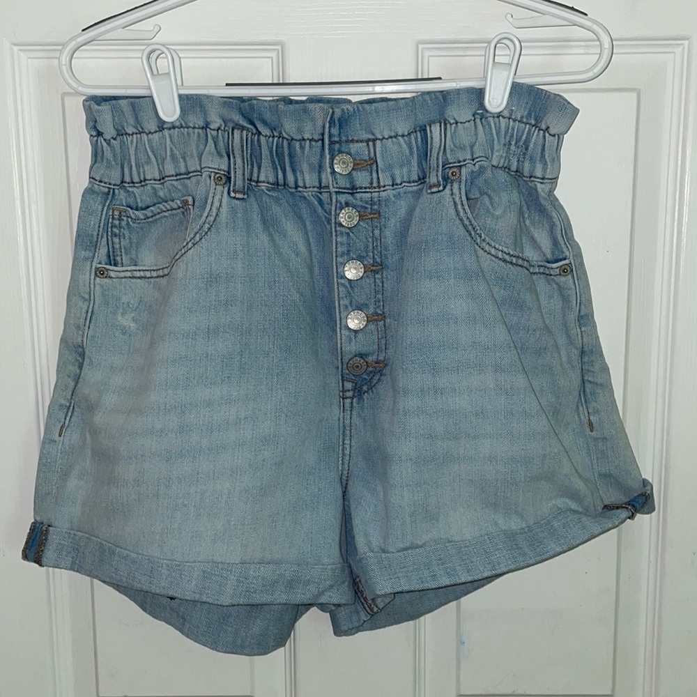 Express Extreme High Waisted Shortie Shorts SZ L